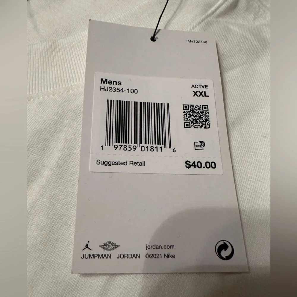 Jordan Photo Tee - White with Photo Graphic - NWT - Size XXL